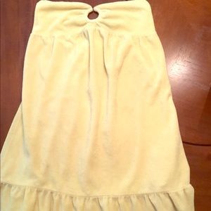 Juicy couture terry cloth cover up dress strapless